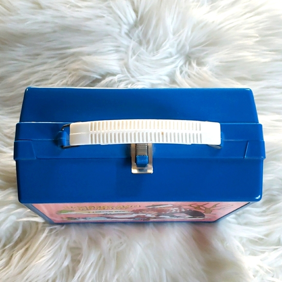 Raggedy Ann & Andy 1973 Vintage Blue Plastic Aladdin Lunch Box Canada Bobbs - Picture 4 of 8